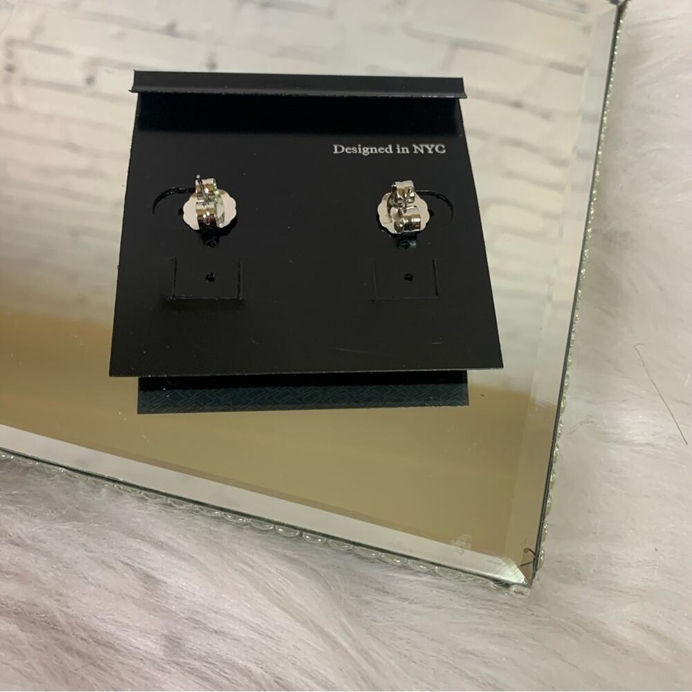 NWT Kenneth Jay Lane CZ Stud Earrings with Gift Bag Bin5 - Picture 3 of 5